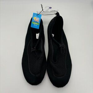 Bring On The Sun Men's Black Water Shoes, Size 13, Swim Beach Springs Sand NEW